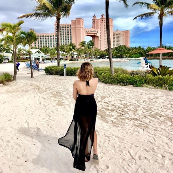 Black Mesh Swim Coverups